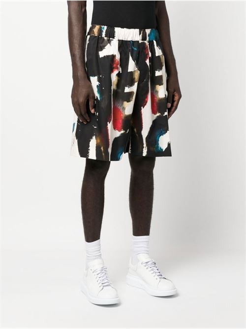 Shorts with print ALEXANDER MCQUEEN | 726838QUO768500